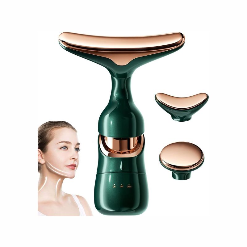 3 in 1 Anti Wrinkles Face Neck Eyes Massager,Vibration Facial Massager for Skin Care,Face Sculpting Tool Multifunctional Neck Face Massager Beauty Device,Neck Device Face Lift Tool